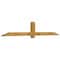 Ekena Millwork Eugene Rough Sawn Timber Gable Bracket, Western Red Cedar, 96"W x 16"H x 4"D x 4"F, 4/12 Pitch GBW096X16X0404EUG00RWR - alternate 2